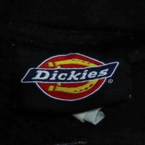 Dickies Mens Black Pullover Hoodie Workwear Cotton Blend L