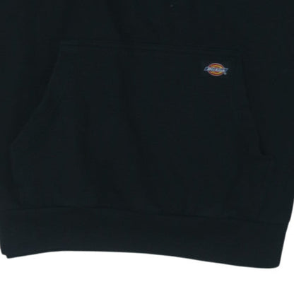 Dickies Mens Black Pullover Hoodie Workwear Cotton Blend L