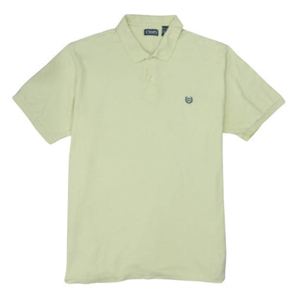 Chaps Men's Yellow 2XLT Cotton Short Sleeve Polo Shirt