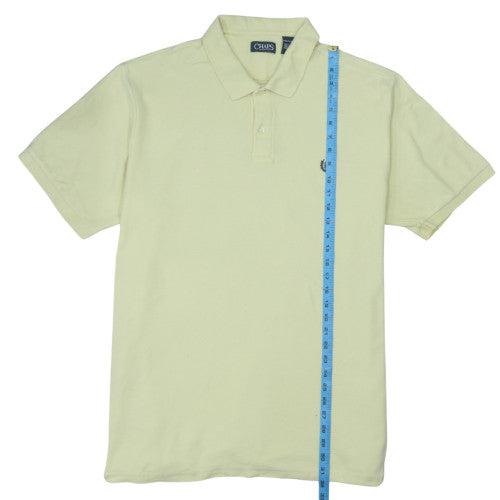 Chaps Men's Yellow 2XLT Cotton Short Sleeve Polo Shirt