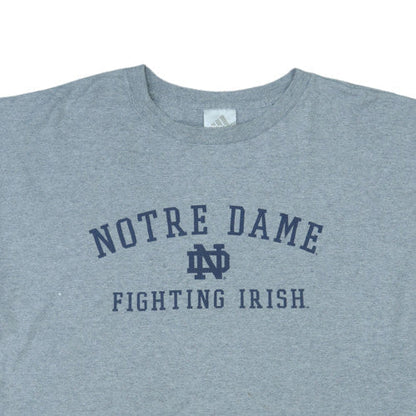 Adidas Women’s Grey Notre Dame 2XL Basic Sports T-Shirt