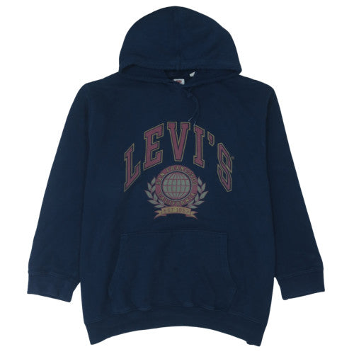 Levi's Men's Blue 3XL Pullover Hoodie Graphic Logo Fleece