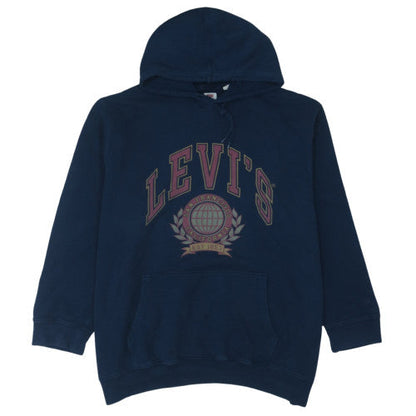 Levi's Men's Blue 3XL Pullover Hoodie Graphic Logo Fleece