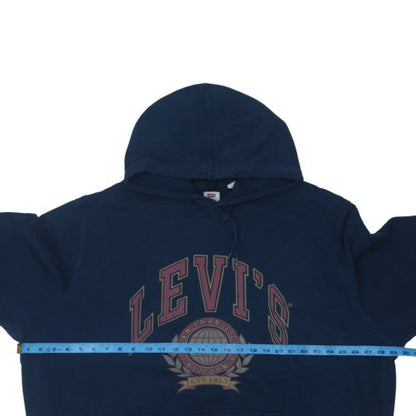 Levi's Men's Blue 3XL Pullover Hoodie Graphic Logo Fleece