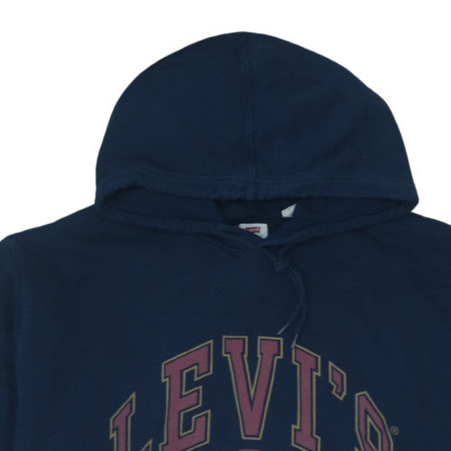 Levi's Men's Blue 3XL Pullover Hoodie Graphic Logo Fleece