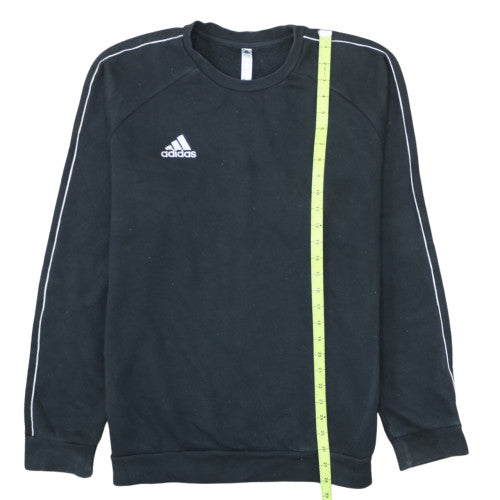 Adidas Men's Black L Pullover Crew Neck Fleece Sweatshirt