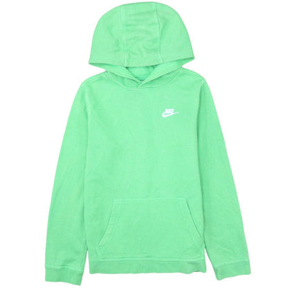 Nike Boys Green XL Pullover Hoodie with Logo and Kangaroo Pocket