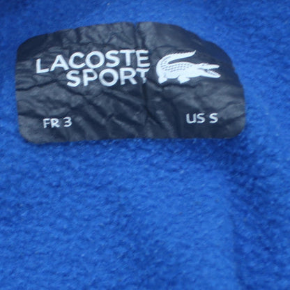 Lacoste Sport Men's Blue Crew Neck Long Sleeve Pullover Sweatshirt - Size S