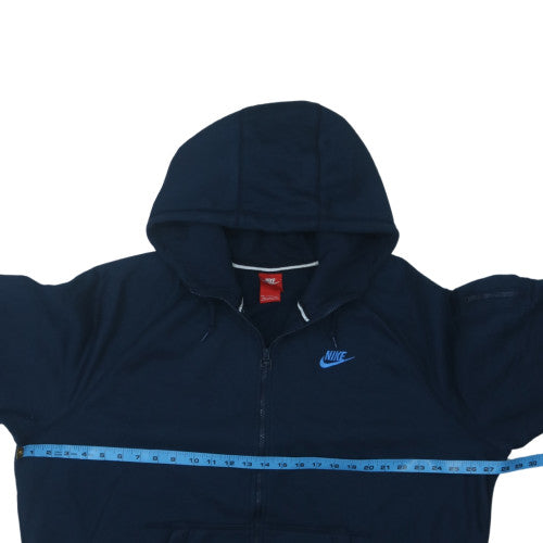 Nike Men's Blue 2XL Full Zip Hoodie