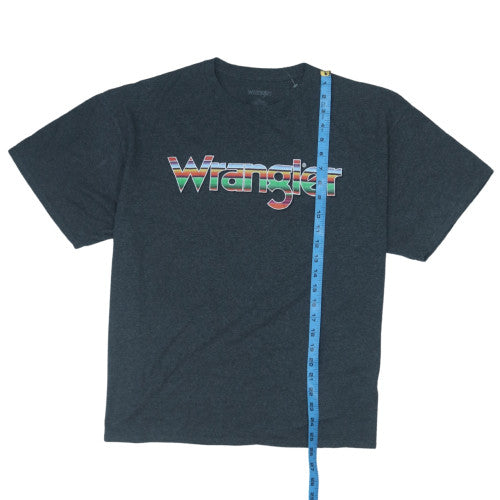 Wrangler Men's Charcoal Graphic Print Crew Neck T-Shirt XL