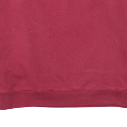 Champion Men Red L Pullover Crew Neck College Logo Sweatshirt