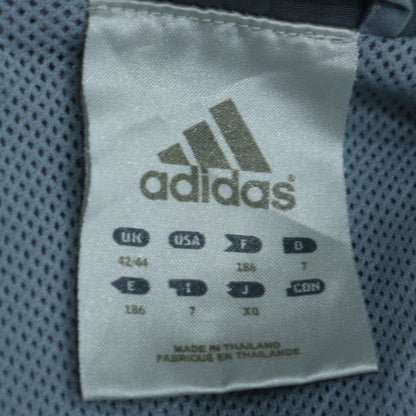 Adidas Men's Grey Full Zip Sports Jacket Size 42 Regular Fit