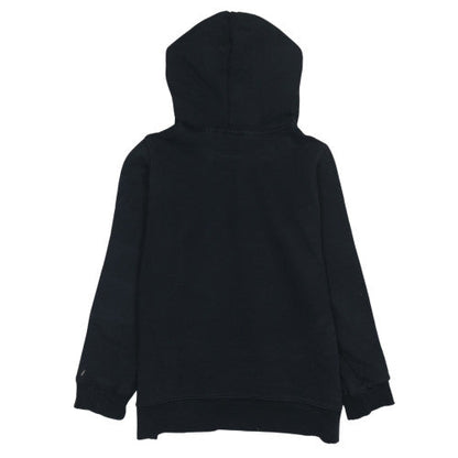 Adidas Womens Black Small Trefoil Pullover Hoodie Sweatshirt