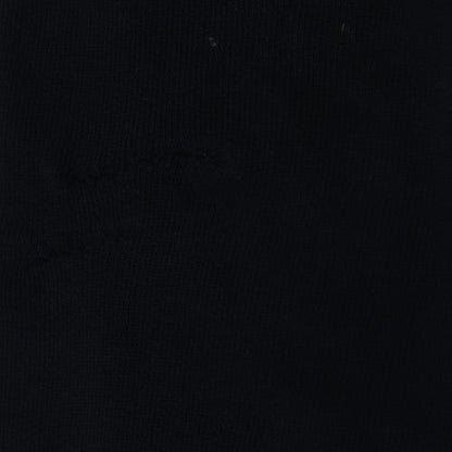 Adidas Womens Black Small Trefoil Pullover Hoodie Sweatshirt