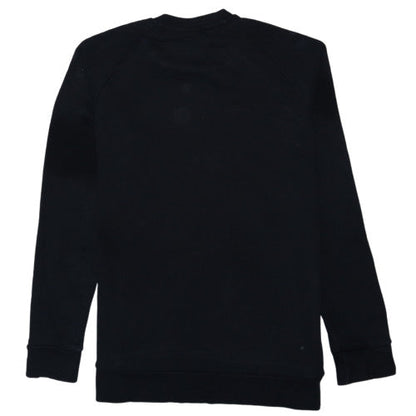 Adidas Mens Black Regular Fit Crew Neck Pullover Sweatshirt S