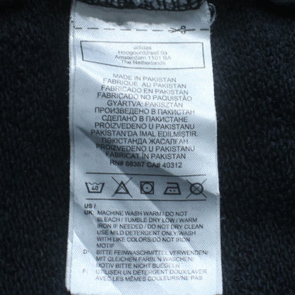 Adidas Mens Black Regular Fit Crew Neck Pullover Sweatshirt S