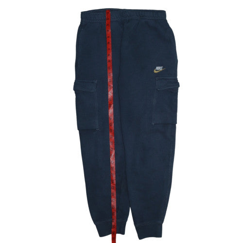 Nike Men's Blue Fleece Jogger Cargo Trousers Size S
