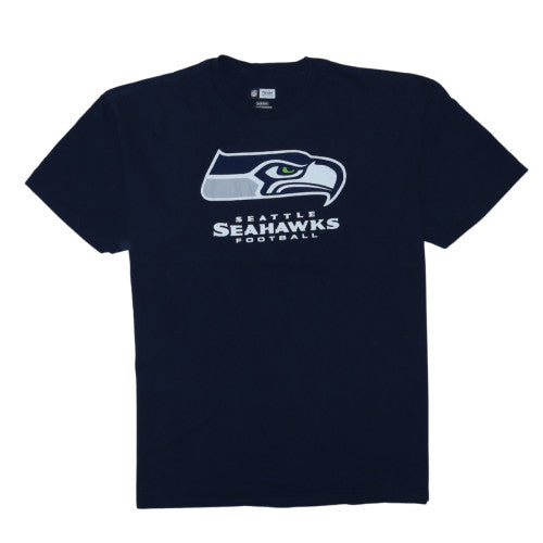 NFL Team Apparel Men's Blue Seattle Seahawks XL Graphic T-Shirt