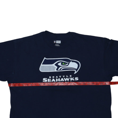 NFL Team Apparel Men's Blue Seattle Seahawks XL Graphic T-Shirt
