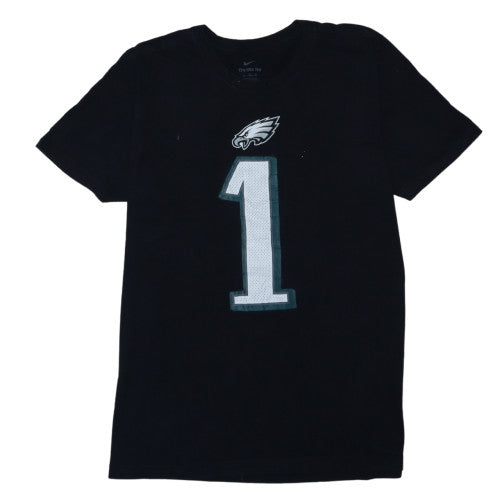 Nike Men's Black Philadelphia Eagles Hurts #1 Sports T-Shirt XL