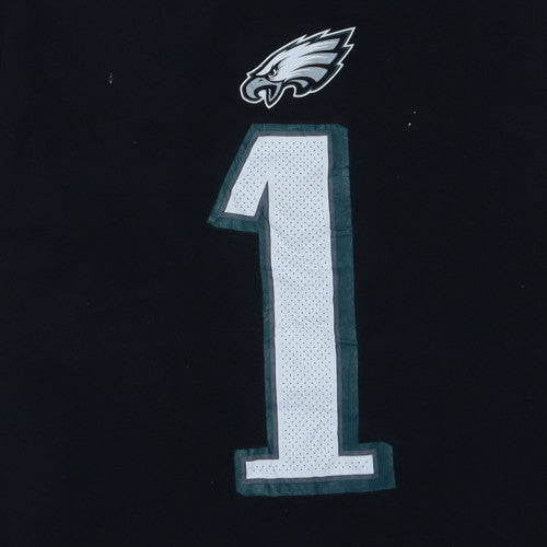Nike Men's Black Philadelphia Eagles Hurts #1 Sports T-Shirt XL