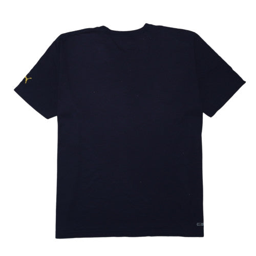 Puma Mens Black 2XL Sports Logo Graphic Short Sleeve T-Shirt