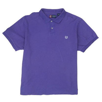 Chaps Men's Purple Cotton Polo Shirt XL Classic Fit