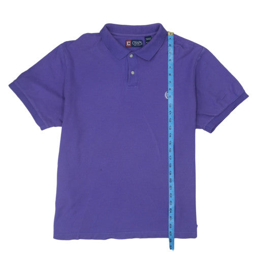 Chaps Men's Purple Cotton Polo Shirt XL Classic Fit