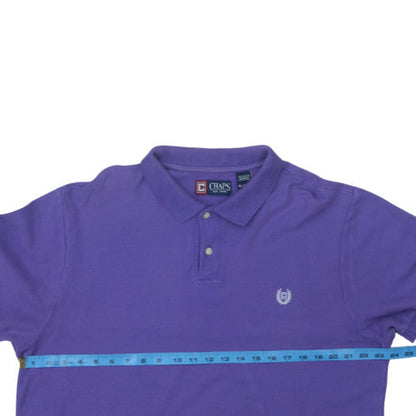 Chaps Men's Purple Cotton Polo Shirt XL Classic Fit