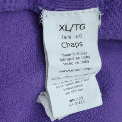 Chaps Men's Purple Cotton Polo Shirt XL Classic Fit