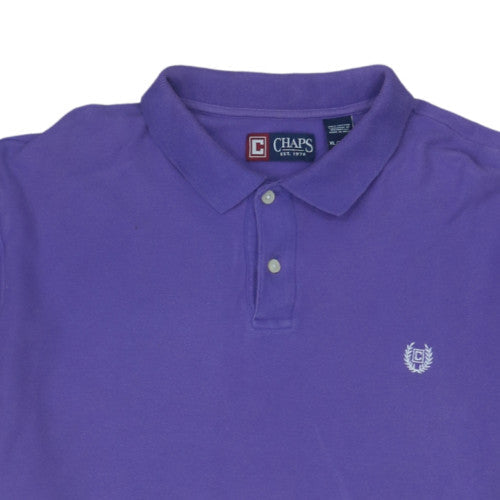 Chaps Men's Purple Cotton Polo Shirt XL Classic Fit
