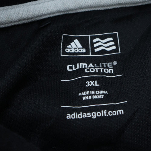Adidas Men's Black 3XL Climalite Cotton Golf Polo Shirt