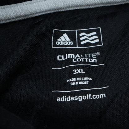 Adidas Men's Black 3XL Climalite Cotton Golf Polo Shirt
