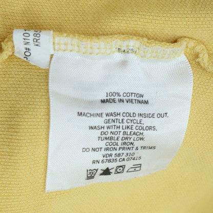 Nautica Men's Yellow 2XL Cotton Short Sleeve Polo Shirt Casual