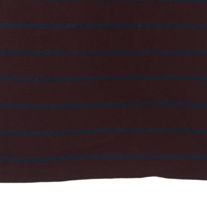Nautica Men's Brown Striped Classic Fit Polo Shirt XL