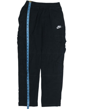 Nike Men's Black Cargo Trousers S Regular Fit Elastic Waist