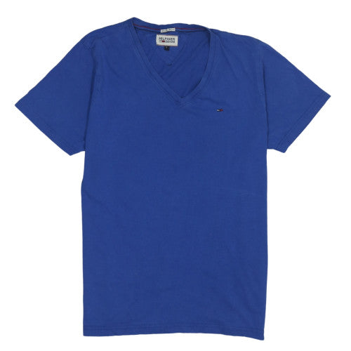 Hilfiger Denim Men's Blue V-Neck Short Sleeve T-Shirt Size L