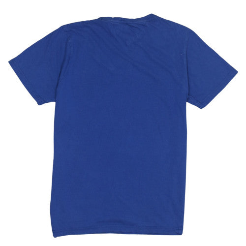 Hilfiger Denim Men's Blue V-Neck Short Sleeve T-Shirt Size L