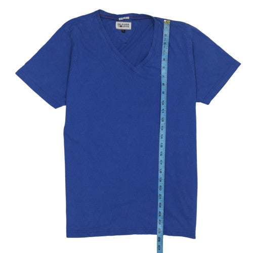 Hilfiger Denim Men's Blue V-Neck Short Sleeve T-Shirt Size L