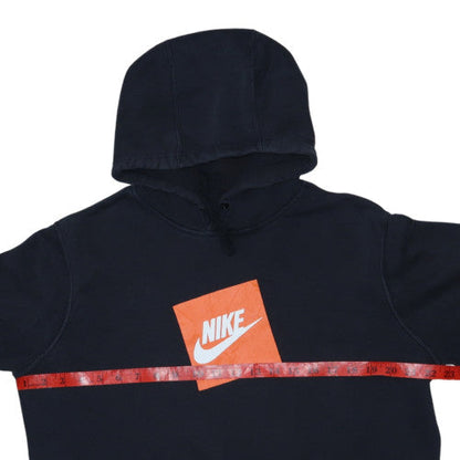 Nike Men's Black Pullover Hoodie M Fleece Logo Sportswear