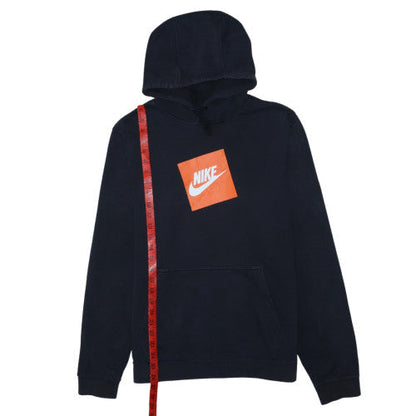 Nike Men's Black Pullover Hoodie M Fleece Logo Sportswear