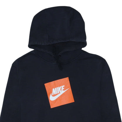 Nike Men's Black Pullover Hoodie M Fleece Logo Sportswear