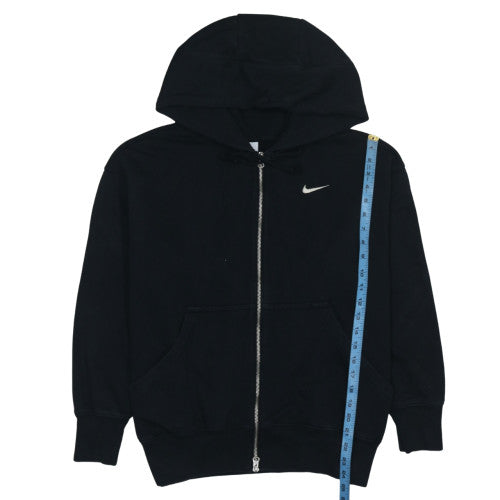 Nike Mens Black Full Zip Hoodie M Regular Fit Fleece Sweatshirt