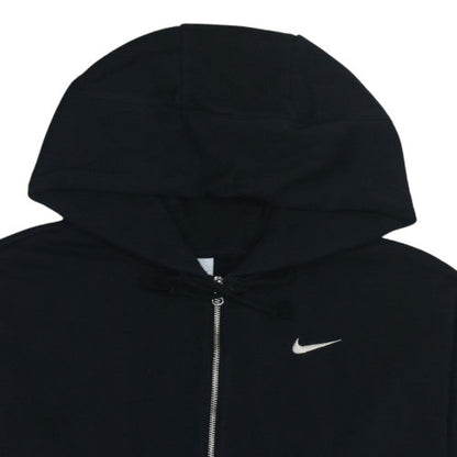 Nike Mens Black Full Zip Hoodie M Regular Fit Fleece Sweatshirt
