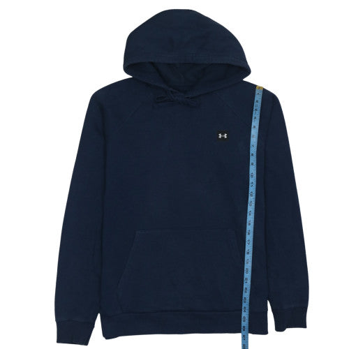Under Armour Men's Blue Pullover Hoodie L Fleece Relaxed Fit