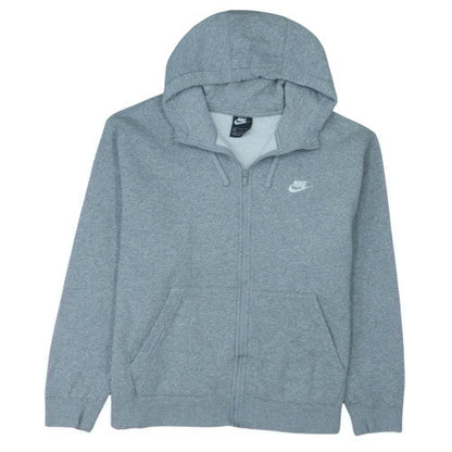Nike Men's Grey 2XL Full Zip Fleece Hoodie Sweatshirt