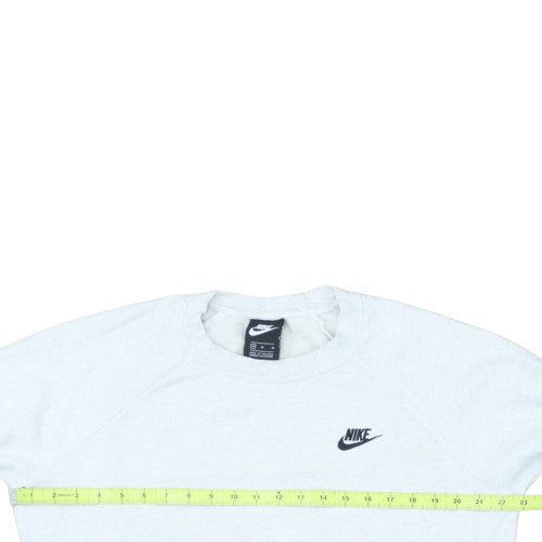Nike Men's White Crew Neck Pullover Sweatshirt Size M
