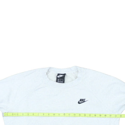 Nike Men's White Crew Neck Pullover Sweatshirt Size M