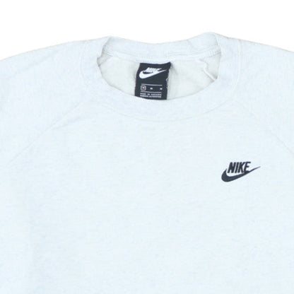 Nike Men's White Crew Neck Pullover Sweatshirt Size M