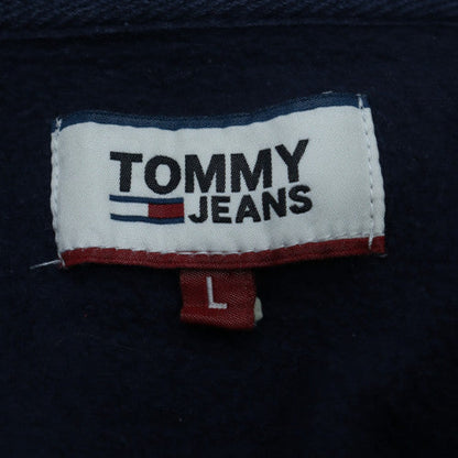 Tommy Jeans Men's Blue Full Zip Hoodie Size L Classic Logo